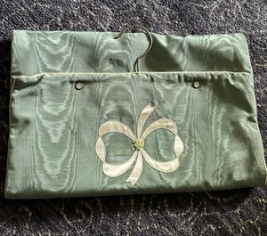 The Galante Studio Fold Up Makeup Jewelry Toiletry Travel Bag Vintage Green - Picture 1 of 7