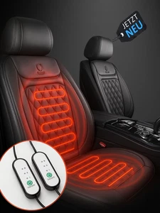 Sitzheizung Auto Sitzbezug Warm LKW Heizung Wohnwagen KFZ PKW Winter 12V Schwarz - Bild 1 von 33