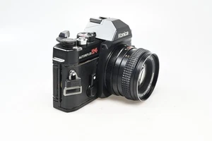 Konica Autoreflex T4 35mm Film Camera W/50 F1.7 Hexanon #G472 - Picture 1 of 7