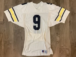 Michigan Wolverines Game Used Worn Football Jersey Russell 9 Hand Warmer 80’s - Picture 1 of 10