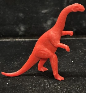 Juego Prehistórico Marx PMC Plástico Plateosaurus Rojo Brillante Raro Años 60 De Colección - Imagen 1 de 8