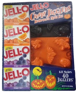 Kit Jigglers Espeluznante Feliz Halloween Jell-O Sin Abrir De Colección Años 90 - Imagen 1 de 10