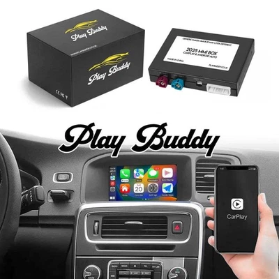PLAYBUDDY Wireless Apple CarPlay & Android Auto for Volvo XC60 V40 V60 S60 S80 (2015-2018)