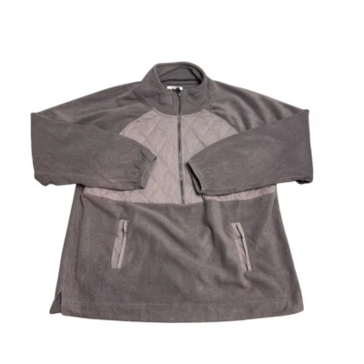 Maurices Women's XXL Purple Quilted 1/2 Zip Fleece Pullover Tunic Sweatshirt - Image 1 of 4