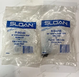 Menge 2 Neu NOS Original Sloan 3/4" Schraubendreher Stop Reparatur Kit H-543-AA - Bild 1 von 5
