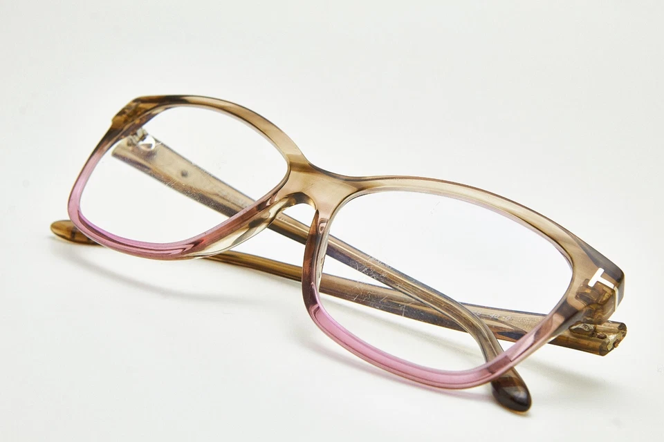 cat eye eyeglasses TOM FORD TF5597 Brown/Violet frame womens sexy glasses - Image 1 of 4