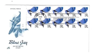 US FDC # 3053 20c Blue Jay Serpentine ArtCRAFT 1995, BOOKLET KANSAS CITY MO - Picture 1 of 1