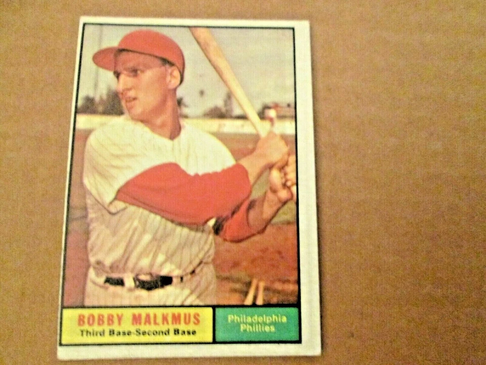 1961 Topps #530 Bobby Malkmus Philadelphia Phillies Nrmt - Image 1 of 1