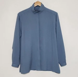 Blusa camisa túnica azul texturizada para mujer Asiatica Kansas City M L - Imagen 1 de 11