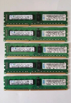 Samsung 20GB 5x4GB 2Rx8 PC3L-10600R M393B5273CH0-YH9 Server Memory RAM  - Image 1 of 3
