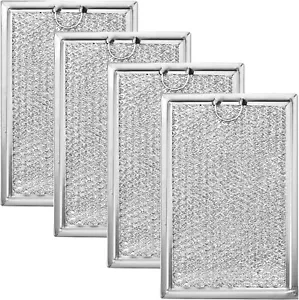 Microwave Oven Grease Filter Replacement - 7-5/8 X 5 X 3/32 Inch, 4 Packs - Picture 1 of 6