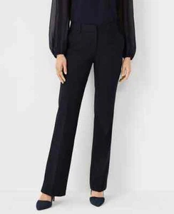 NWT $119 Ann Taylor the Tall trouser pant seasonless stretch sz 10 Tall black - Picture 1 of 2