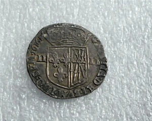 1616 - M FRANCE SILVER LOUIS XIII 1/4 ECU A LA CROIX XF KM #48 RARE!!!! - Picture 1 of 4