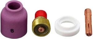 TIG Gas Lens Assorted Size Ceramic Cup Insulators Cup Gasket Fit WP 9 20 25,4pk - Picture 1 of 6
