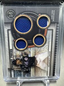 2023 Topps Museum Collection Francisco Lindor Primary Pieces Quad Relic 31/99