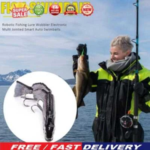 WANGQI Elektrischer Angelköder, Elektrisch Wobbler Kunstköder, USB wiederaufladb