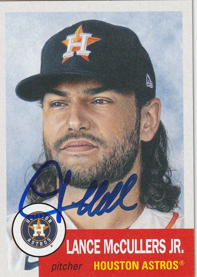 LANCE MCCULLERS HOUSTON ASTROS  SIGNED 2021 TOPPS LIVING SET CARD #460 - Image 1 of 1