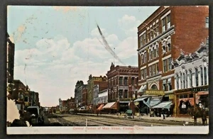 Central Portion of Main Street, Findlay, Ohio DB Postcard 1907 Post 4458 - Picture 1 of 2