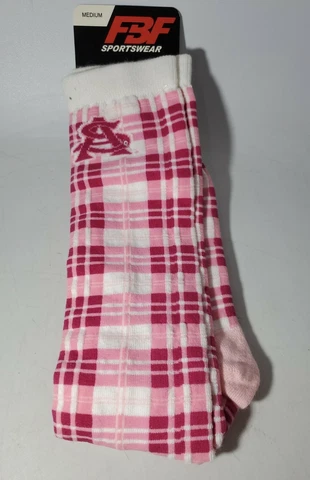 Arizona State Sun Devils Pink Out Socks Size Medium 5-10 Crew Cut Cover