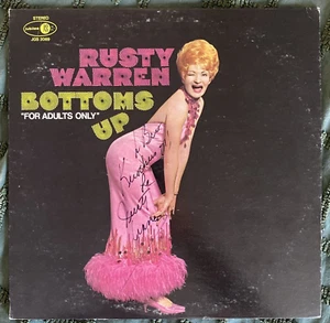Rusty Warren Bottoms Up Vinyl LP for Adults Only Jubilee JGS 2069 Comedy Signed - Picture 1 of 6