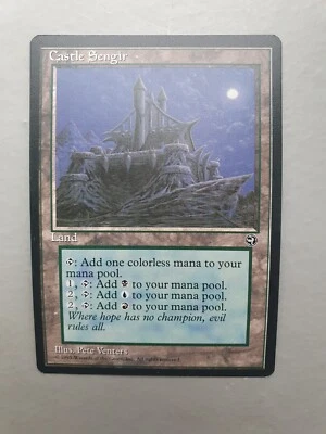 Castle Sengir, MTG Homelands (1995) Uncommon Land NM - Image 1 of 2
