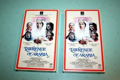 Vintage Lawrence of Arabia Parts 1 & 2 VHS Video 1962 Two Box Set FREE SHIP - Image 1 of 4