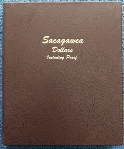 NATIVE AMERICAN $1 SET 2000-2017 P+D WITH "S" PROOFS IN DANSCO ALBUM 54 COINS - Picture 1 of 7