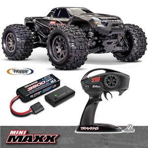 TRAXXAS# TRX107154-1 MINI MAXX 4WD schwarz BL-2S Brushless mit Akku+USB-C Lader - Bild 1 von 8