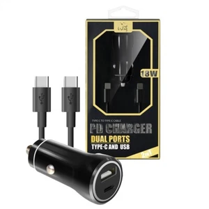 2 in 1 PD Fast Type C Dual Ports Car Charger for iPhone 15 Pro Max,15 Pro,15 - Picture 1 of 4