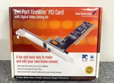 Star Tech   -  3 Port PCI 1394a FireWire Adapter Card - Image 1 of 4