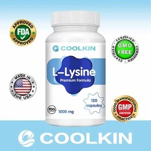 L-Lysine Capsules 1000mg - for Cold Sore and Herpes Relief, Immune System - Picture 1 of 11