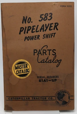 CAT Caterpillar PIPELAYER 583 Power Shift Parts Catalog S/N 61A1 - UP - Image 1 of 4