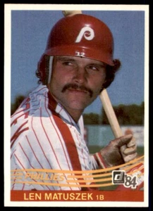 1984 Donruss Len Matuszek Philadelphia Phillies #549 - Picture 1 of 2