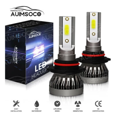 For Ford Bronco 1996 Car LED Lights Headlight Lamps Bulbs 6000K 2pcs High Beam - Изображение 1 из 4