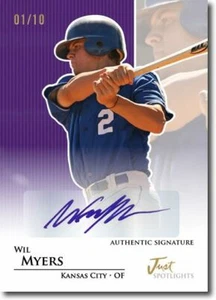 WIL MYERS 2011 Just SPOTLIGHTS Rookie Autograph PURPLE Auto RC #/10 - Picture 1 of 2