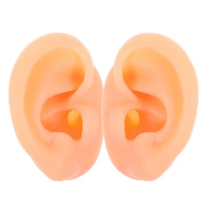 Modelo de oreja de silicona flexible falso piercing práctica pendiente exhibición - Imagen 1 de 12