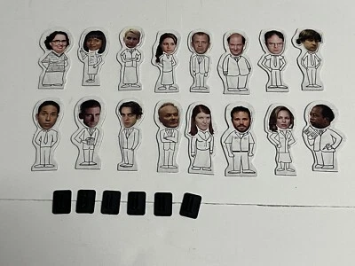 Juego de mesa DVD The Office piezas de repuesto: 16 motores de personajes 6 soportes Foto 1 de 4