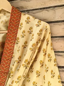 Midi Kimono Pure Silk Robe Knee Length Gown silk Kimonos Robes Beige MKMO1487 - Picture 1 of 8