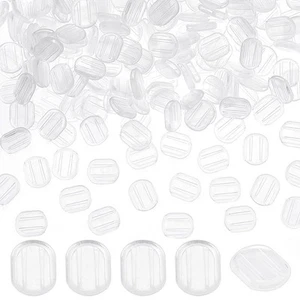 200pcs Clear Earring Cushions Clear Earring Pads 10.5x8mm Soft Earring Clip P... - Picture 1 of 6