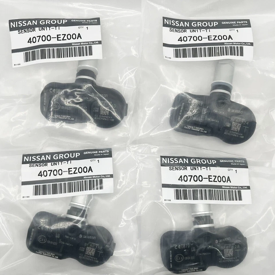 4PCS TPMS TIRE PRESSURE SENSOR 40700-EZ00A For Nissan Titan XD 16-21 433Mhz US - Image 1 of 4