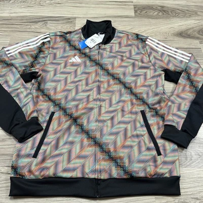 Adidas HC TT Chaqueta de Pista con Cremallera Negra Multicolor Para Hombre Talla XL IV9164 NUEVA CON ETIQUETAS Foto 1 de 4