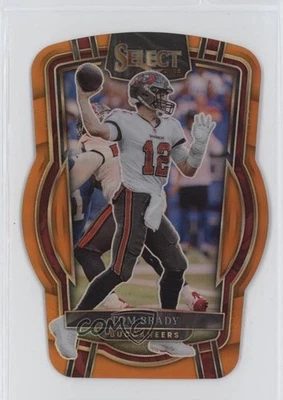 2022 Panini Select Club Level Orange Prizm Die-Cut /199 Tom Brady #207 - Image 1 of 2