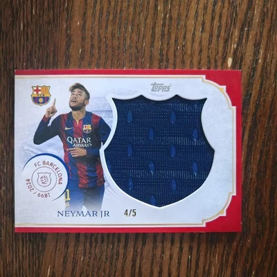 Neymar Jr 2024-25 Topps Barcelona 125 Anniversary Display Decadence Relic Red /5 - Bild 1 von 2