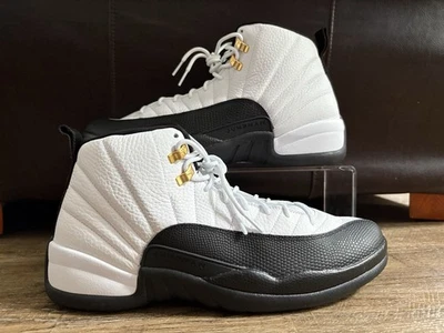 Nike Air Jordan 12 Mid Retro "Taxi" Blanco Negro Para hombres Talla 13 CT8013-117 Grado B Foto 1 de 4