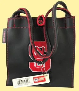 Alan Stuart Black & Red NC State Collegiate Licensed Mini Tote Bag- NWT - Picture 1 of 7