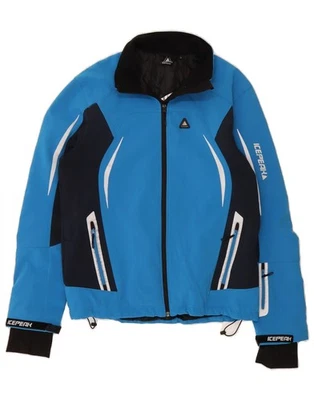 Chaqueta cortavientos gráfica ICEPEAK para hombre Reino Unido 38 azul medio bloque de color CN26 Foto 1 de 4