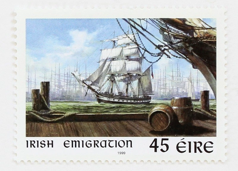 Irlanda 45p Emigración Irlandesa 1999 Scott #1168 MNH Eire Foto 1 de 1