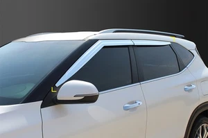 Chrome Side Window Visors Wind Deflector 4p for 2026 KIA Seltos - Bild 1 von 6