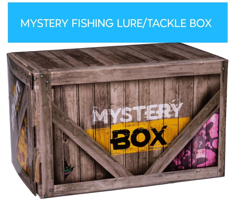 MYSTERY FISHING LURE/TACKLE BOX. LOADED WITH DIFFERENT LURES, TACKLE, AND TOOLS - Image 1 of 1