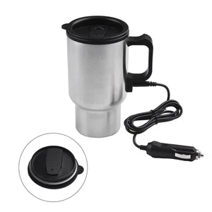 500ML Car Stainless Steel Thermal Tea Coffee Mug Travel Electric Heating Cup - Picture 1 of 24